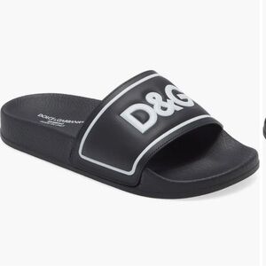 Dolce & Gabbana kids logo Slides sandal pool slides.